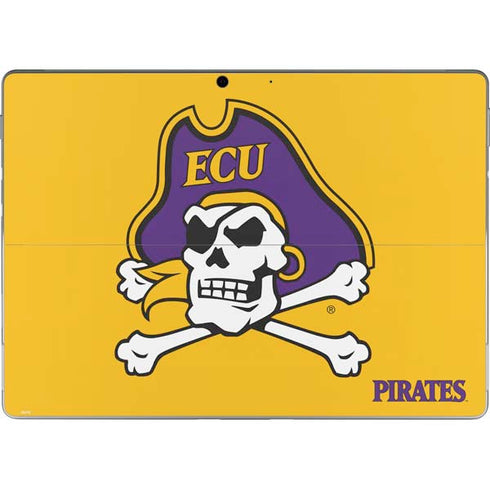 East Carolina University ECU Pirates Logo Yellow Surface Pro 8 Skin